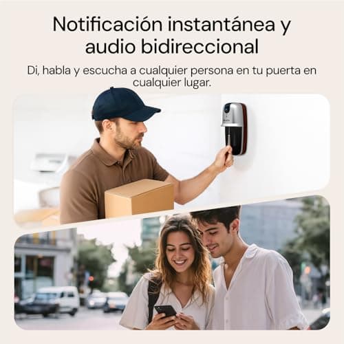 Thumbnail 4 de Sonnette sans fil 1080P avec caméra
