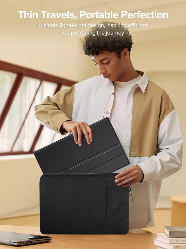 Detalle de EVICIV Portable Monitor Touchscreen 15.6” (IPS, 1080P, 10-Point Touch) with Case & VESA