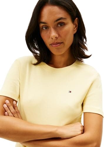 Thumbnail 2 de Tommy Hilfiger Slim Cody C‑nk Ss Ww0ww40587 Camiseta S amarillo