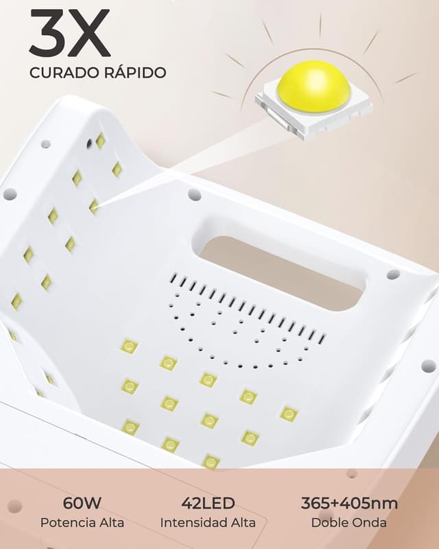 Thumbnail 2 de NAILGIRLS Lámpara LED UV recargable 150 W secador inalámbrico