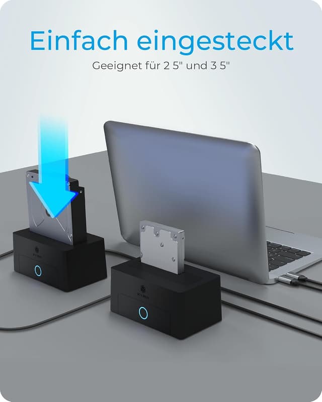 Thumbnail 2 de ICY BOX Dockingstation USB 3.0 SSD HDD 2,5/3,5 Zoll Schwarz
