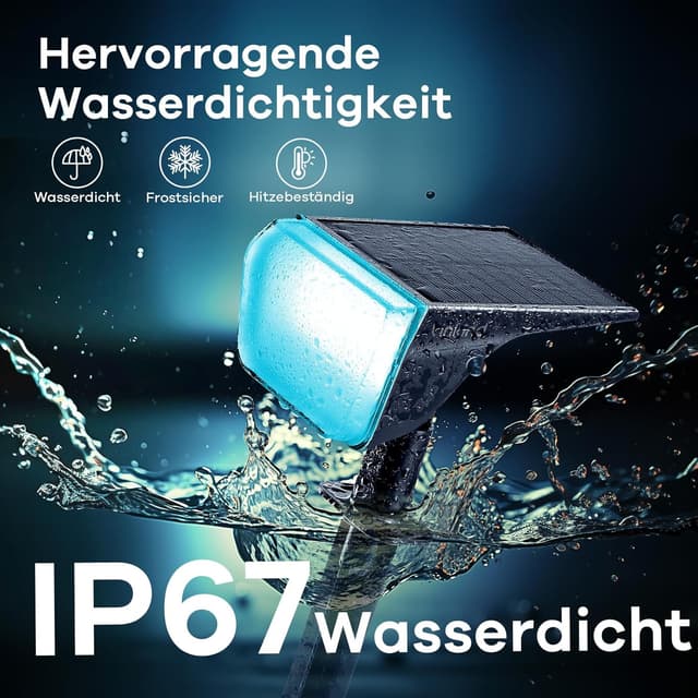 Detalle 1 de Linkind Solar-Gartenleuchten Set mit 3 Stück