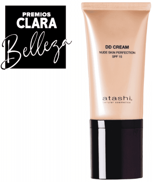 Detalle 2 de Atashi DD Cream Nude Skin Perfection SPF15 Tono Claro 50 ml 💄
