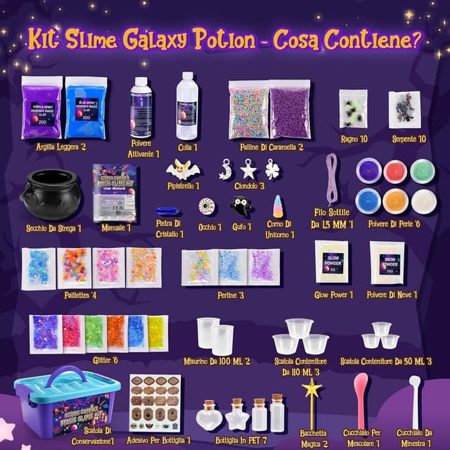 Thumbnail 5 de Hapikids Slime Kit Lavoretti Creativi 77 pezzi