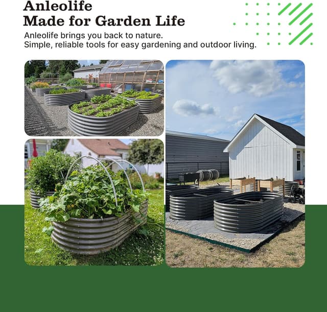 Detalle 2 de A ANLEOLIFE Raised Garden Bed 478 Gallon