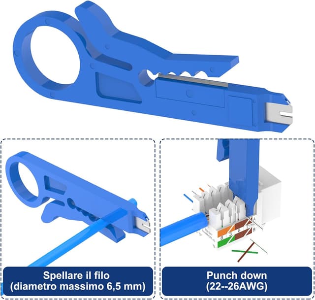 Thumbnail 5 de VCELINK G602BL Attrezzo Punch Down per RJ45