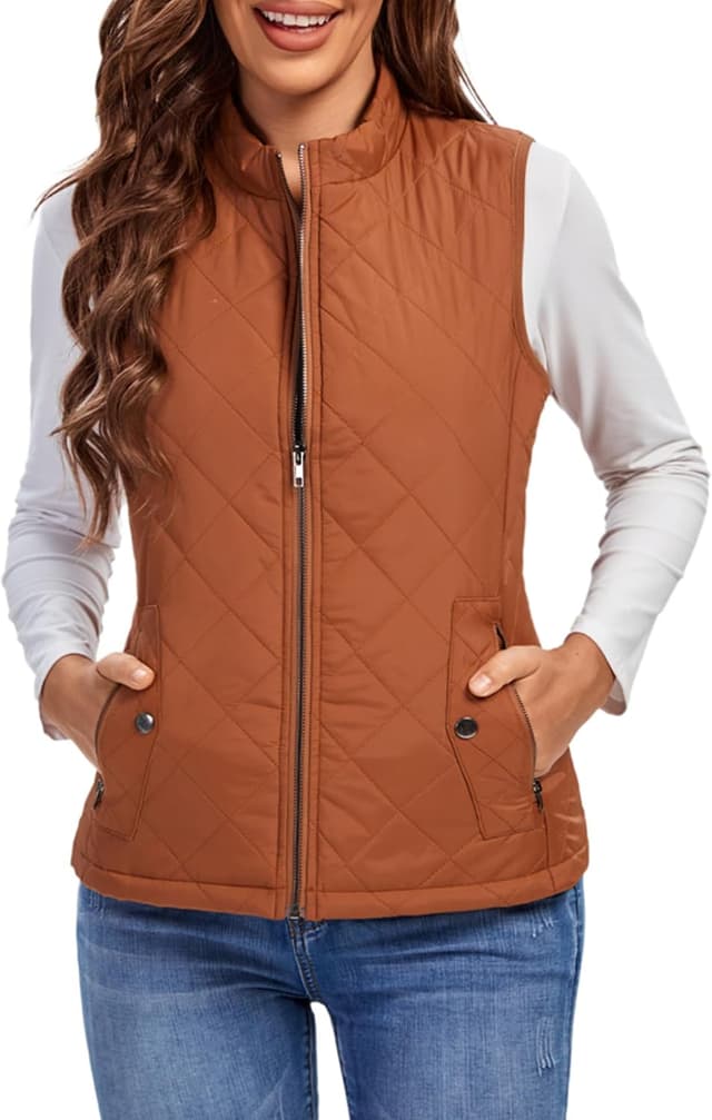 Thumbnail 6 de Fuinloth Quilted Women’s Puffer Vest, Lightweight ⛑