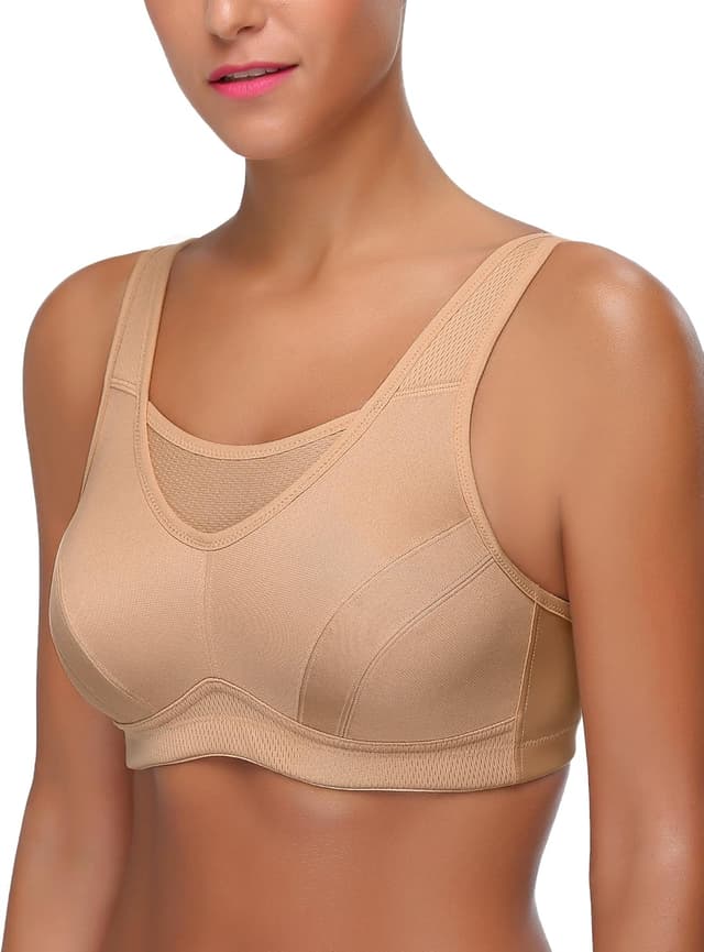 Detalle 2 de Wingslove Damen Sport-BH mit Vollabdeckung