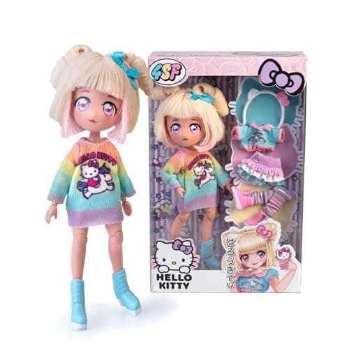 Detalle de Famosa 4SF Hello Kitty Manga Fashion Unicorns, muñeca 19,5 cm