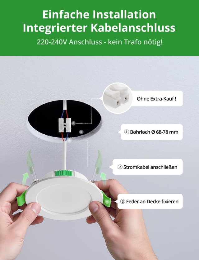 Thumbnail 4 de HOMEOW 20er LED Einbaustrahler 5W