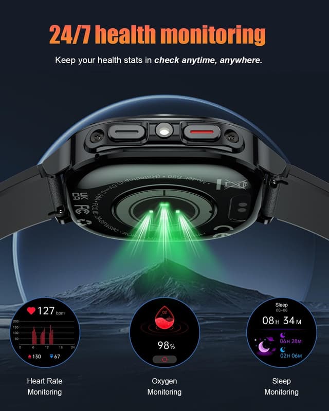 Thumbnail 5 de Military Smart Watch for Men