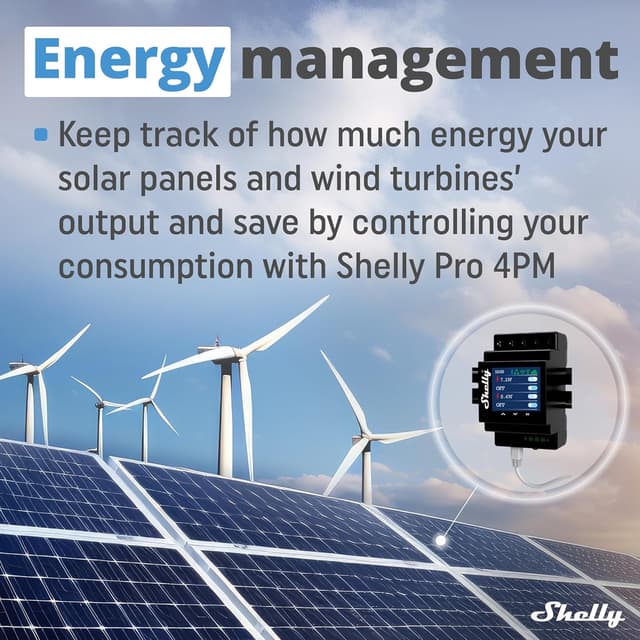 Thumbnail 1 de Shelly Pro 4PM Interruttore Intelligente 4Canali