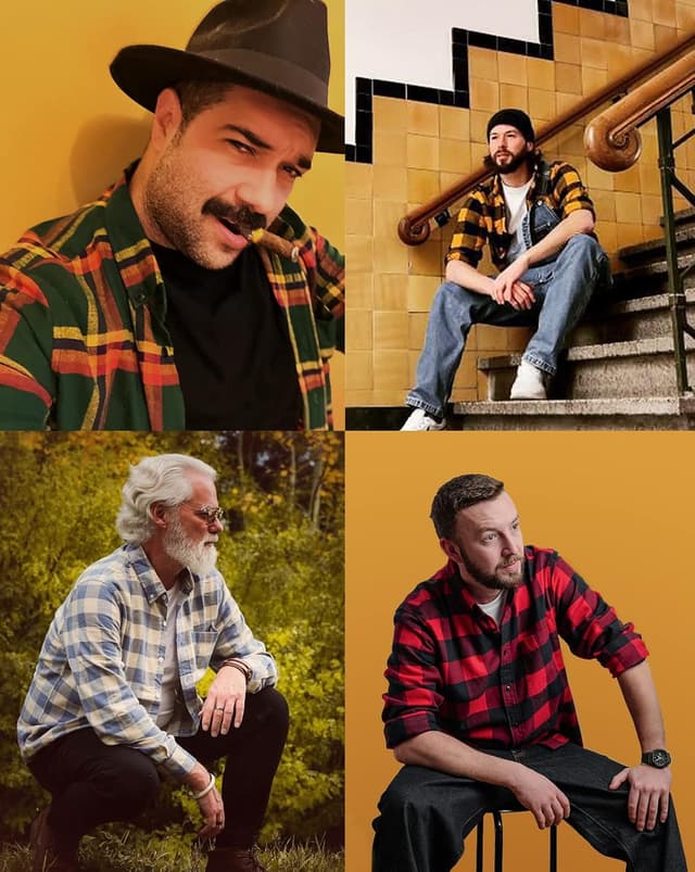 Detalle 2 de Dubinik Flanellhemd Herren 6 oz Langarm