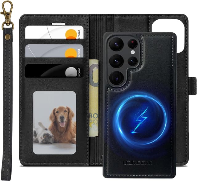 Detalle de XTCASE Funda Cuero Magnética para Galaxy S25 Ultra