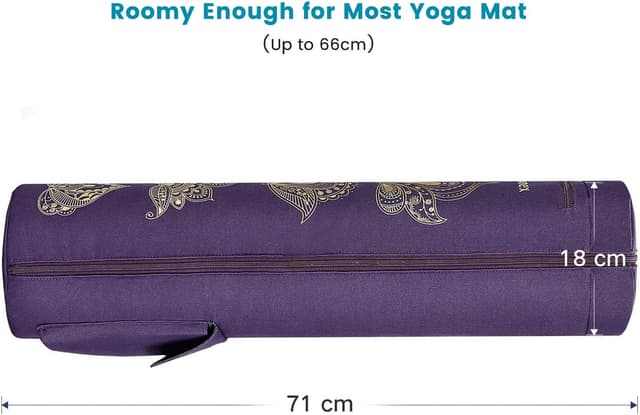 Detalle de Gonex Yoga Mat Bag (Full-Zip) – Waterproof Oxford Carry Bag with 2 Cargo Pockets & Adjustable Strap