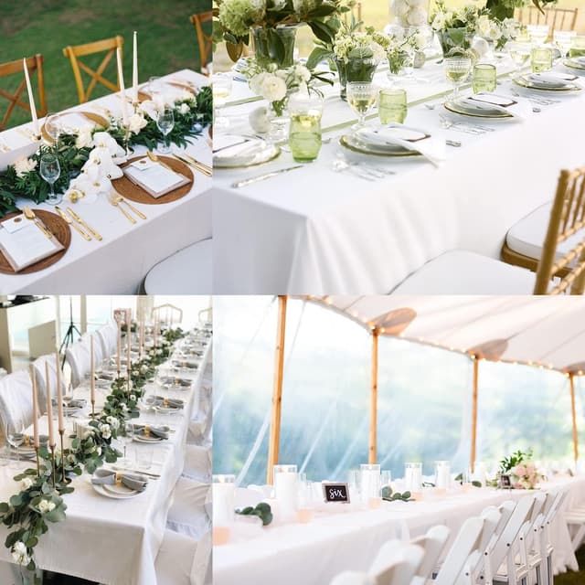 Thumbnail 6 de FINDYOU 10 Pack Tablecloth 60x102 Inch 🍽