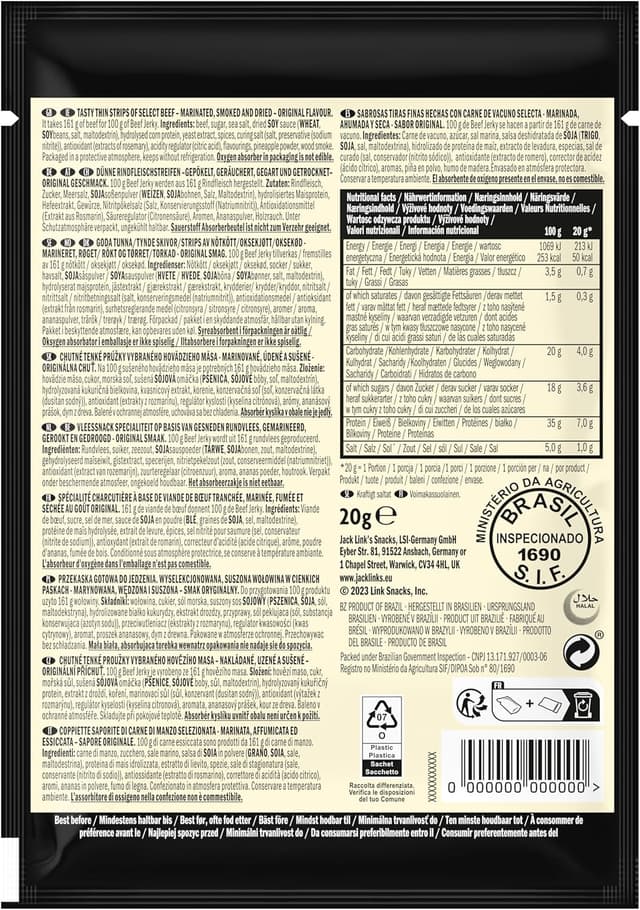 Thumbnail 4 de Jack Link's Beef Jerky Caso Misto 12x25g 🍖