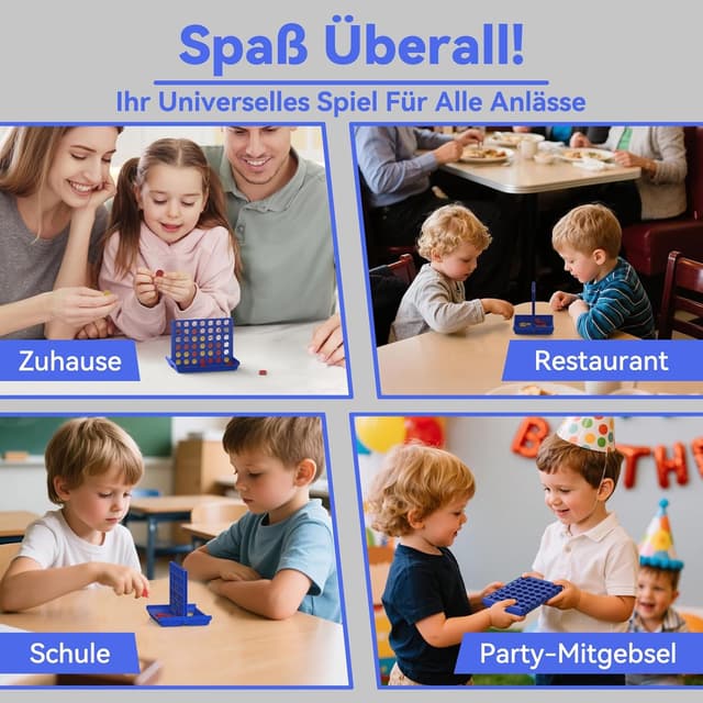 Detalle de Pup Go „4 in einer Reihe“ im Taschenformat – Strategiespiel für 2 Spieler ab 3 Jahren