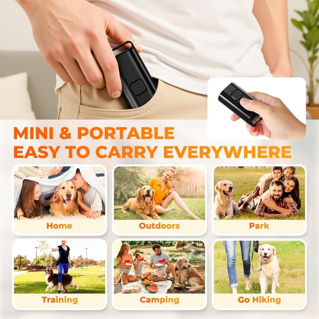 Detalle de Bubbacare Antibell Ultraschall-Handgerät gegen Hundegebell (30–40 kHz) mit LED