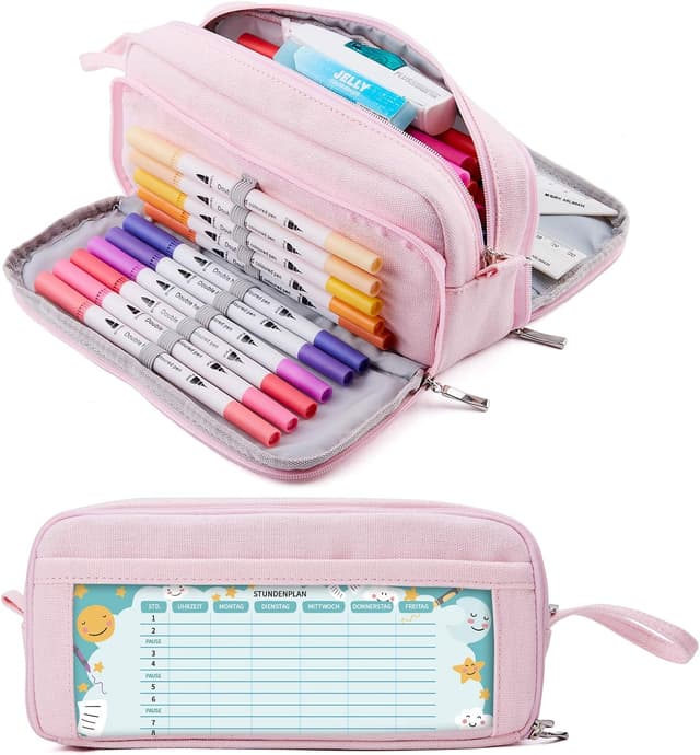 Imagen de KALIDI Federmäppchen mit 3 Fächer und 21 cm en OfertitasTOP