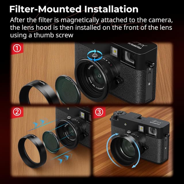 Thumbnail 5 de SMALLRIG Parasol lente Fujifilm X Half 25 g