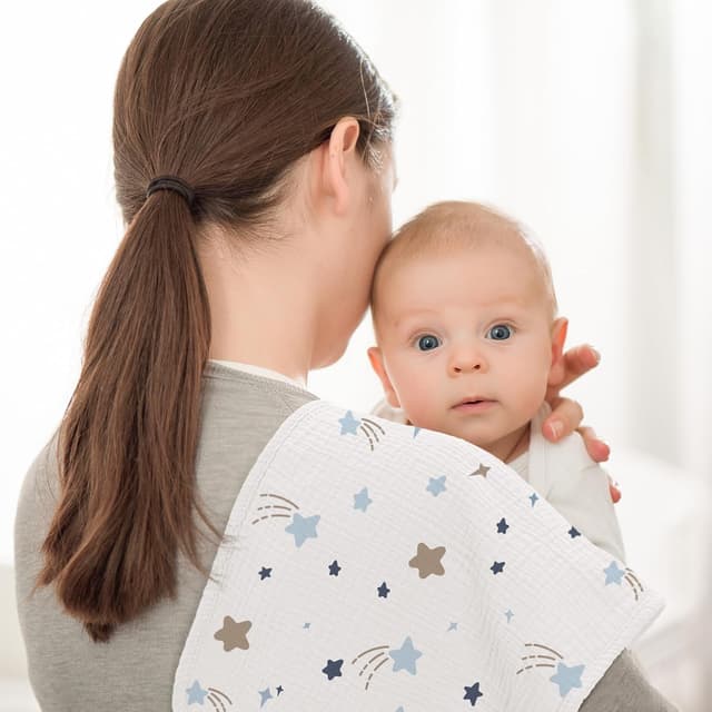 Thumbnail 1 de Bearmoss Moltontücher Baby – 6er Pack Spucktücher aus 100% Baumwolle, 50x25 cm