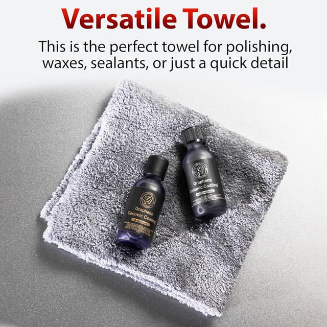 Thumbnail 3 de Adam's Borderless Grey Microfiber Towel 6-pack — 16 Inch cloths 🧽