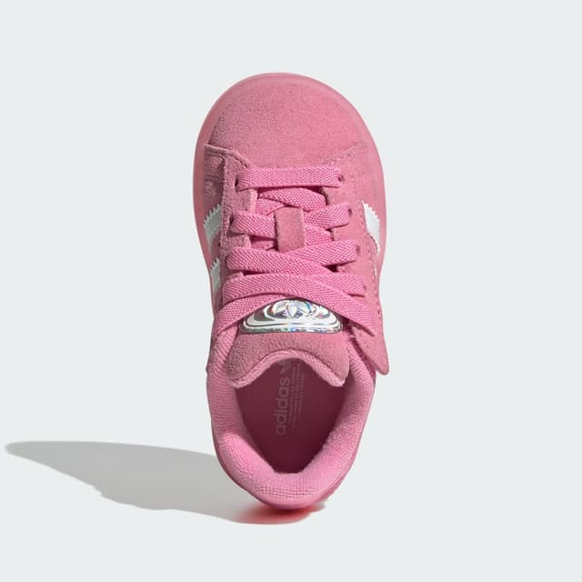 Detalle 2 de adidas Campus 00s rosa con cordones elásticos y luces LED