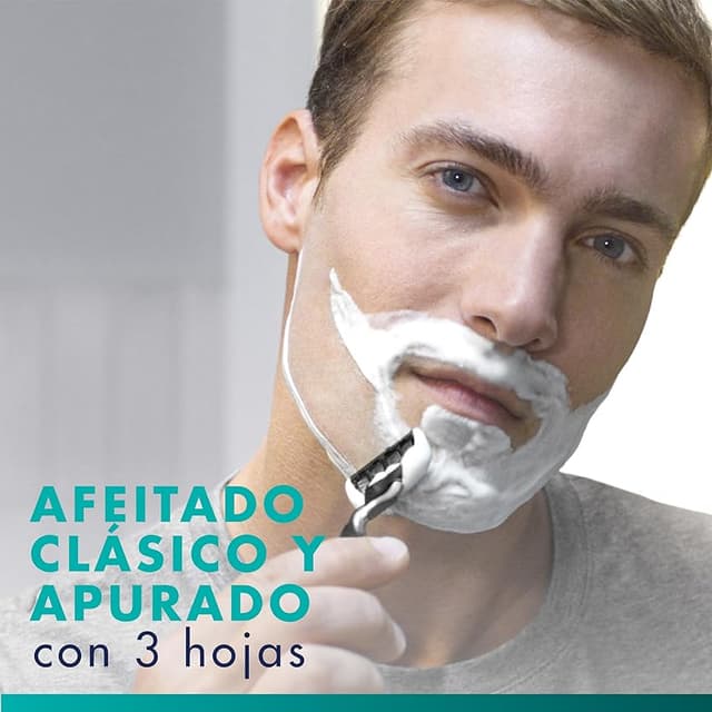 Detalle 2 de Gillette Mach3 Pack 24 Recambios Cuchillas Afeitado Suave 🪒