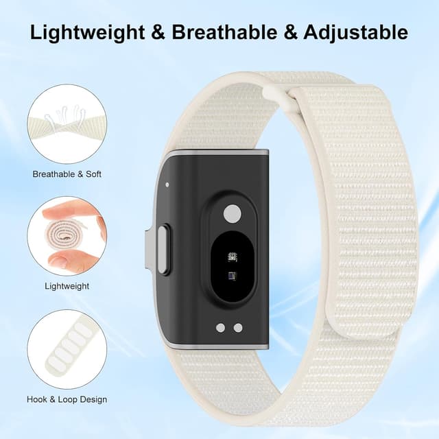 Detalle 2 de ZOOROO Nylon Loop Sport Replacement Bands for Hume Health Band (adjustable breathable wrist strap)