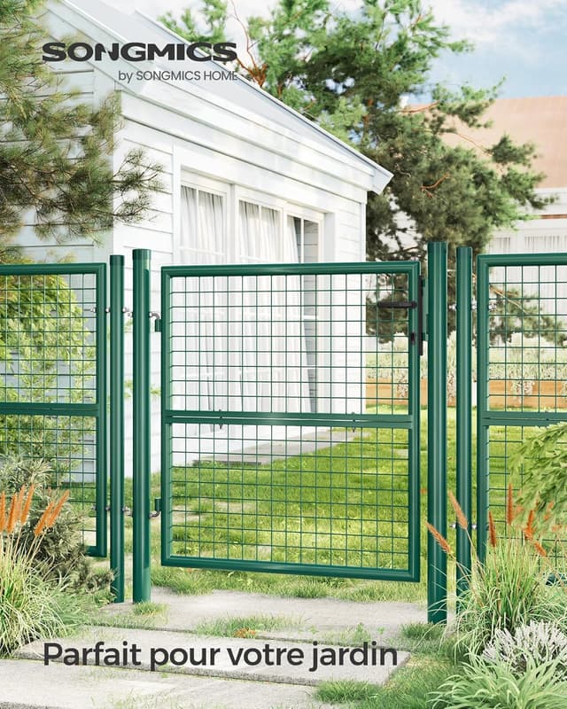 Thumbnail 1 de SONGMICS GGD150G01 Portillon jardin 106 x 100 cm