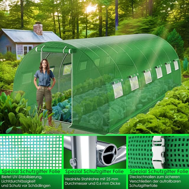 Thumbnail 6 de KESSER Folientunnel 600x300cm 170g/m²