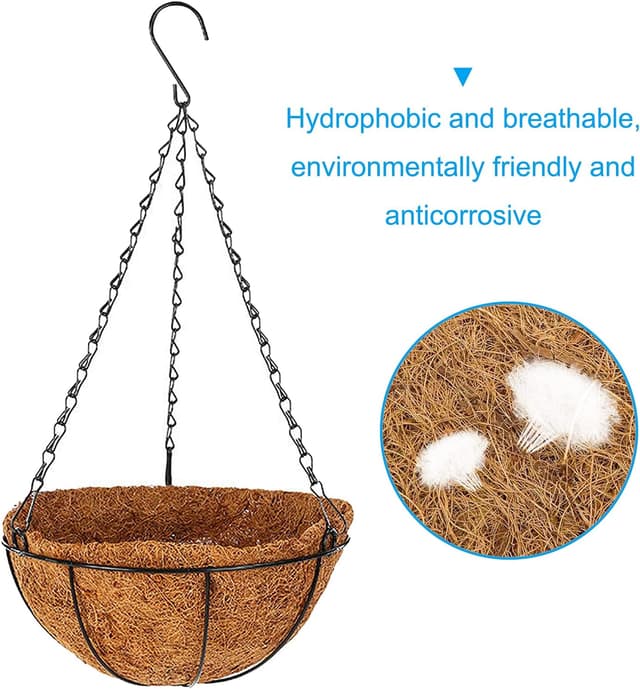 Thumbnail 3 de hifrom Kokoseinlage Ø30 cm 2 Stück für Blumenampeln