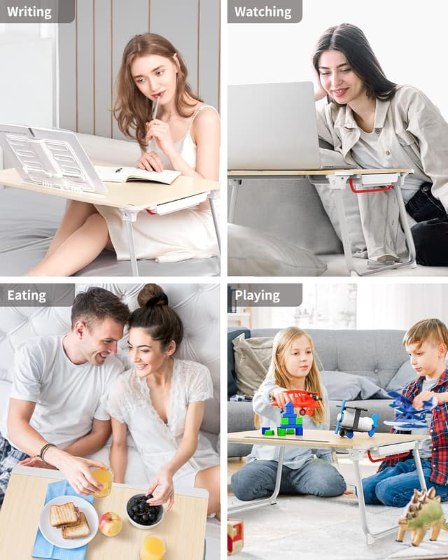 Thumbnail 5 de SAIJI Laptop Tablett Bett Tisch XXL