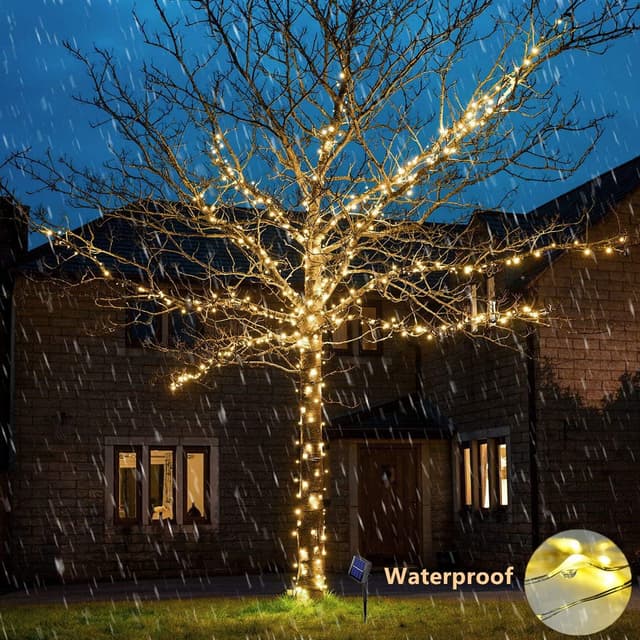 Detalle 2 de ooklee Solar Powered String Lights 10m, 100 LEDs 🌟