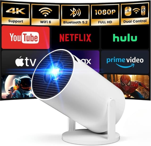 Detalle de Mini Projector with WiFi 6 and Bluetooth