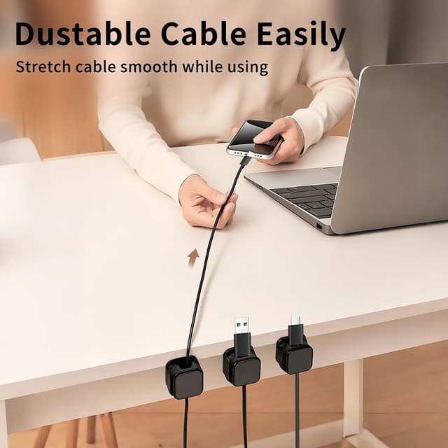 Detalle 2 de HoneyHolly Passe câble bureau 5 pièces