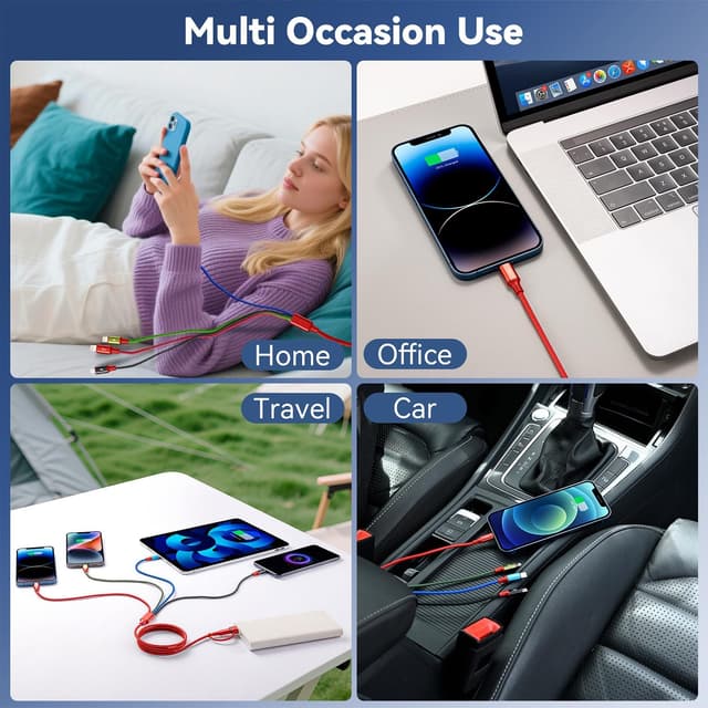 Detalle 2 de Minlu Multi USB Kabel 6 in 1 1,8 m