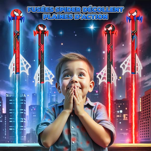 Thumbnail 1 de Spider Fusée Enfant Fusées 4 pièces 🚀