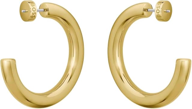 Thumbnail 1 de BOSS 1580738 Pendientes de aro oro amarillo 💍