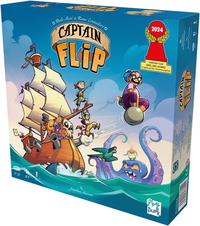Thumbnail 2 de PlayPunk Captain Flip Familienspiel für 2–5 Spieler 🎲