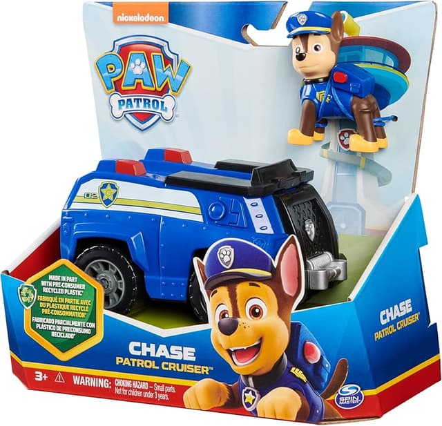 Detalle 2 de Patrulla Canina 🚓 Coche Policía y Figura Chase - 15 cm