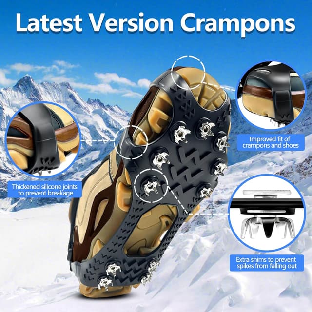 Thumbnail 1 de SYNYOUR Crampons Ice Grips for Boots 1️⃣