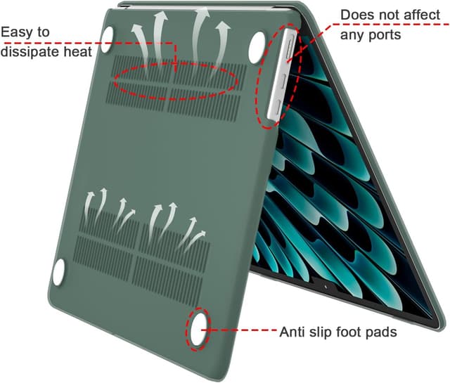 Detalle de MacBook Air 13 case A2681 protection