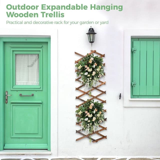 Thumbnail 5 de Expandable Wooden Trellis Panels 30×190cm