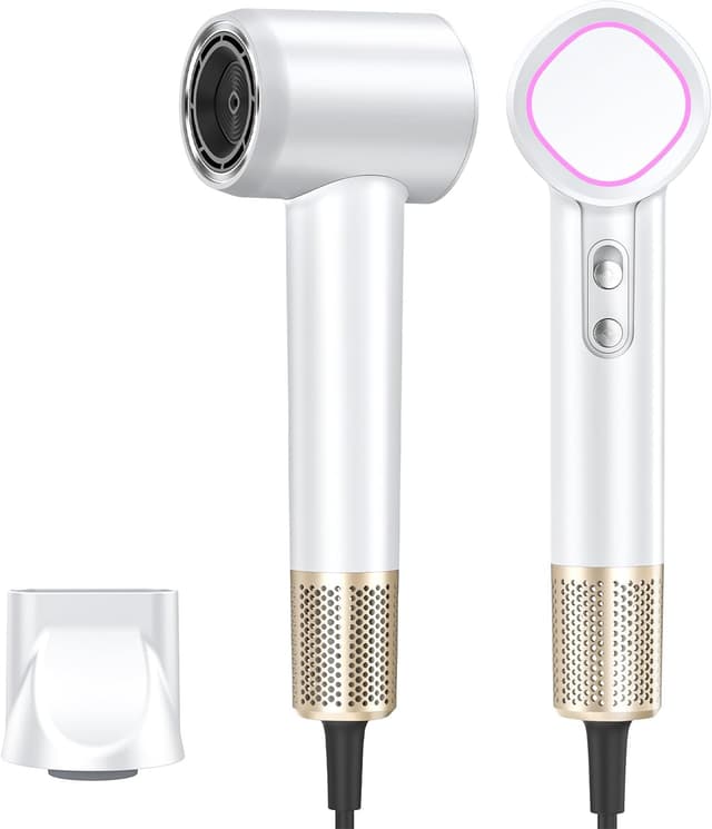 Detalle de HEXTEK Ionic Hair Dryer (160,000 RPM) – 500 Million Negative Ions, Lightweight Travel Hairdryer