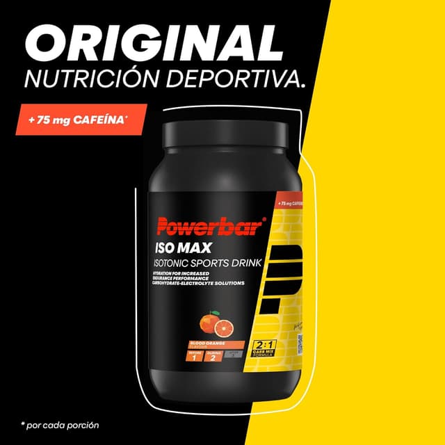 Thumbnail 2 de Powerbar Isomax Naranja 1200g - Bebida Isotónica Energizante 🍊