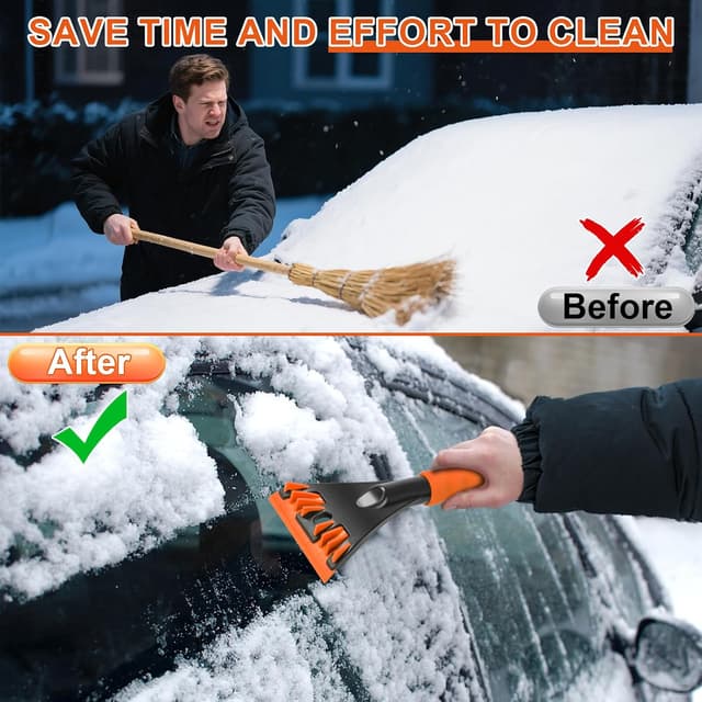 Thumbnail 3 de Oziral Pack 2 grattoirs à glace voiture — lame large