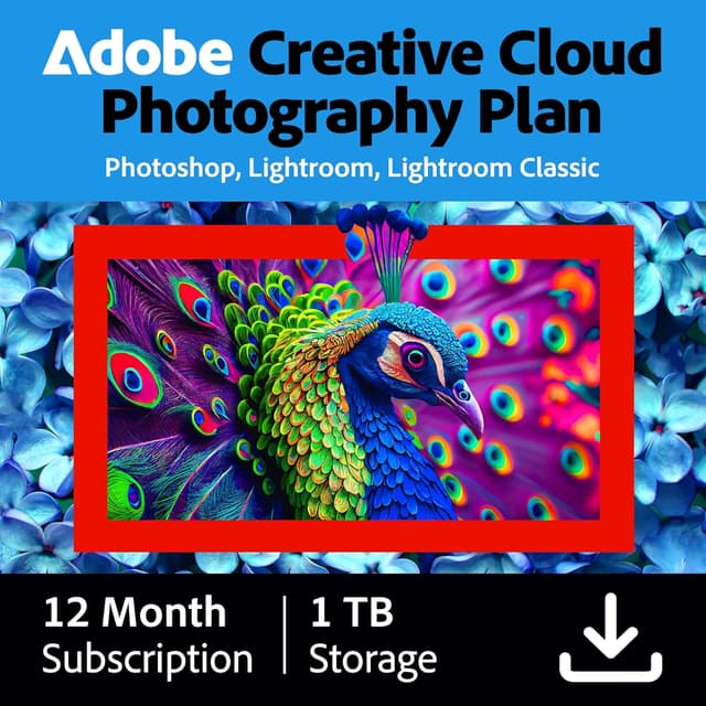 Detalle de Adobe Creative Cloud 1TB Photosho&Lightroom for PC/Mac
