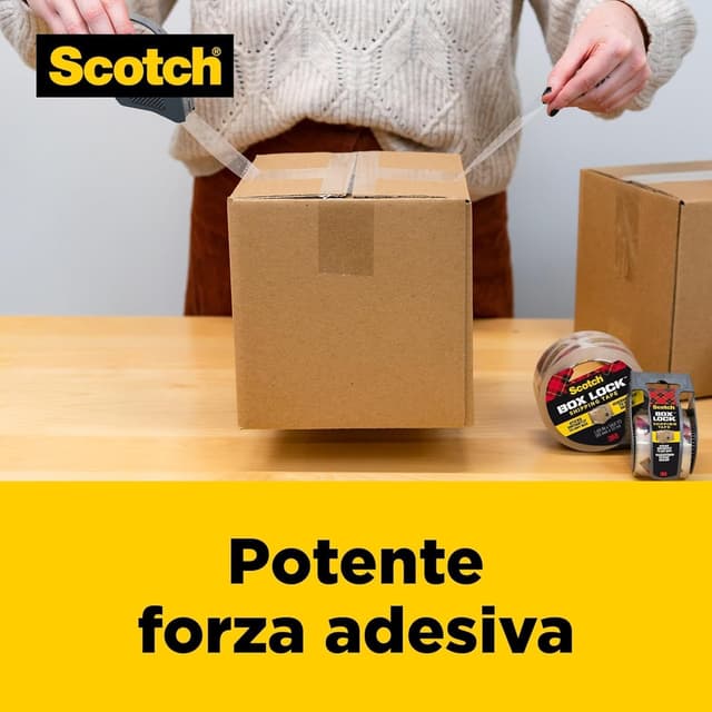 Detalle 2 de Scotch Box Lock 3 rotoli nastro da imballo 48 mm